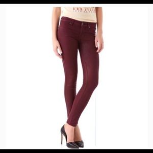 Rich & Skinny Maroon Skinny Jeans 25